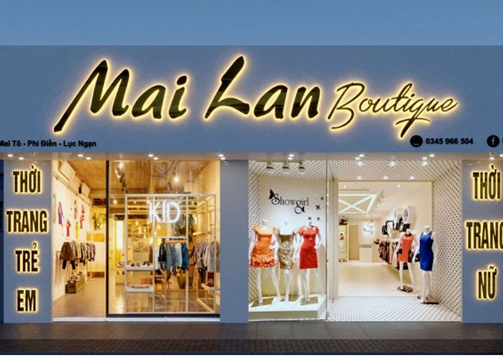 Thi Công Bảng Hiệu Shop Quần Áo Đẹp