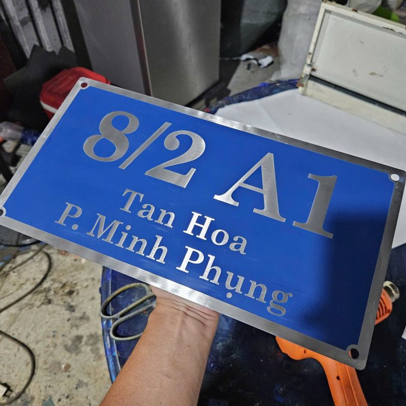 Bảng Số Nhà Inox Ăn Mòn Đẹp