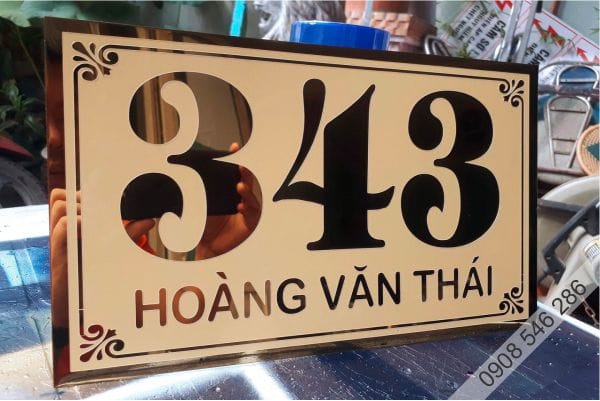 Bảng Số Nhà Inox Ăn Mòn Đẹp