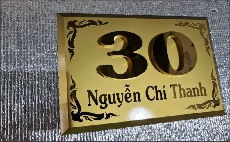 Bảng Số Nhà Inox Ăn Mòn Đẹp