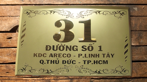 Thiết Kế Bảng Số Nhà Inox Ăn Mòn Đẹp
