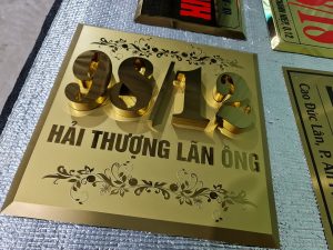 Thiết Kế Bảng Số Nhà Inox Ăn Mòn Đẹp