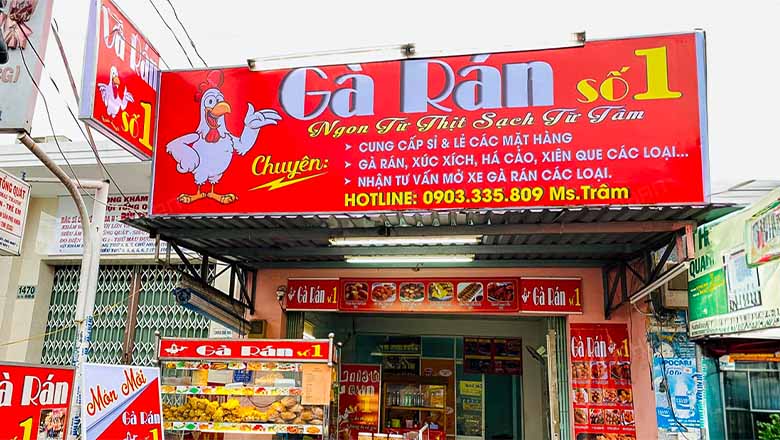 Mẫu Biển Quảng Cáo Quán Ăn Vặt Đẹp