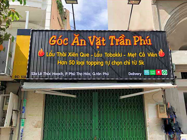 Mẫu Biển Quảng Cáo Quán Ăn Vặt Đẹp Năm 2026