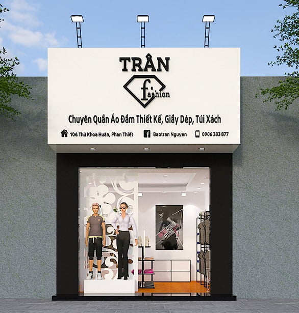 Mẫu Biển Quảng Cáo Shop Quần Áo Đẹp 2026