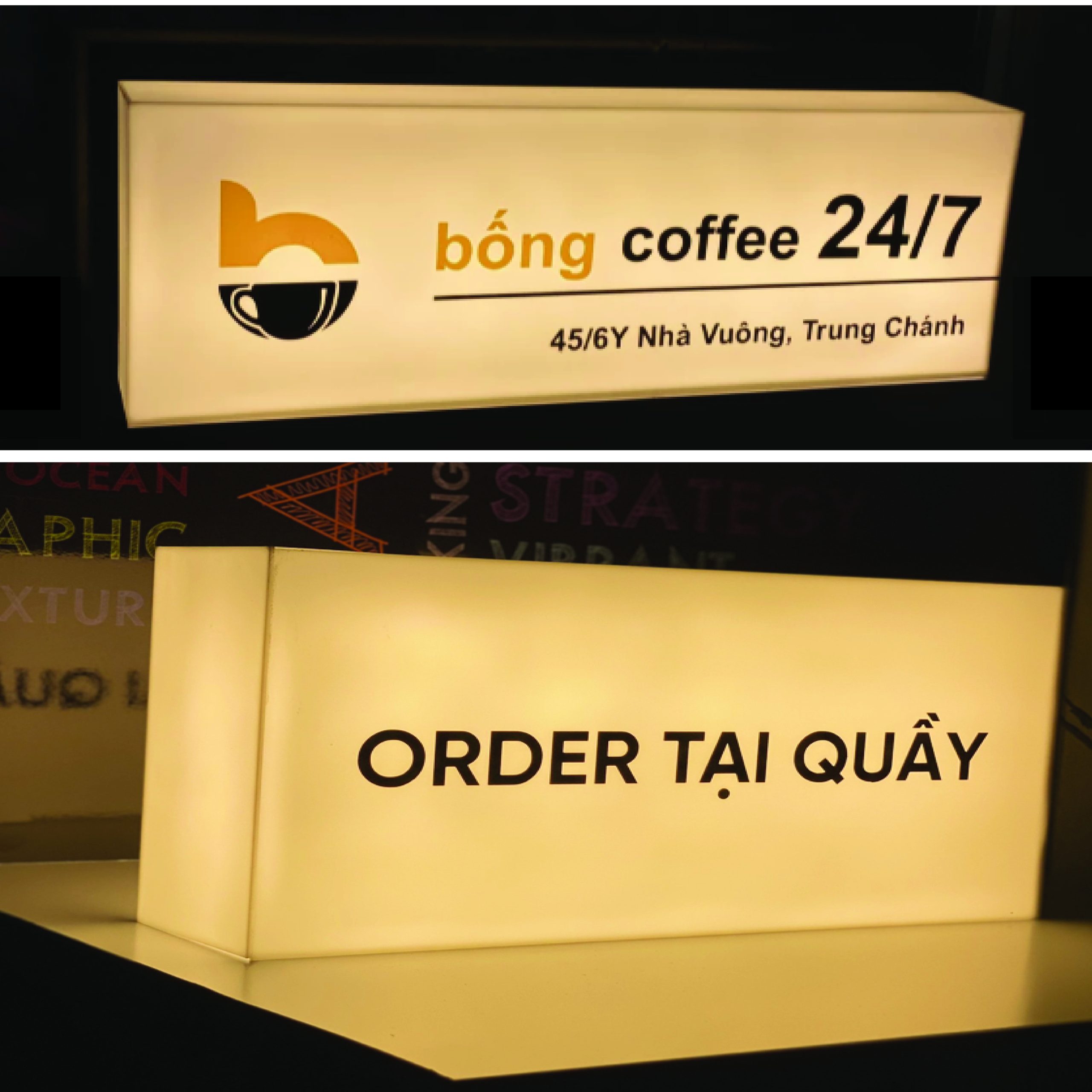 Hộp Đèn LED Mica Đẹp