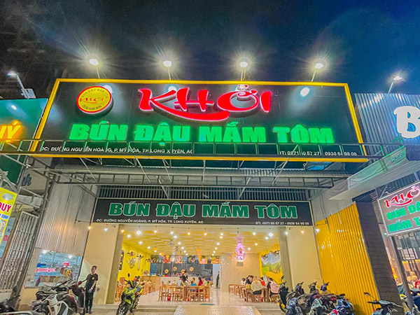 Thi Công Bảng Hiệu Bún Đậu Đẹp