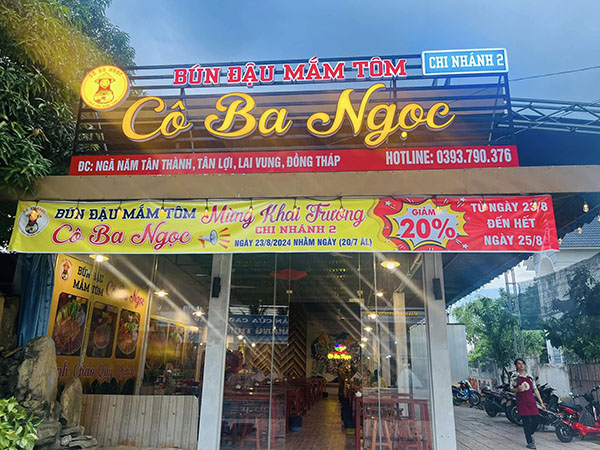 Thiết Kế Bảng Hiệu Bún Đậu Đẹp