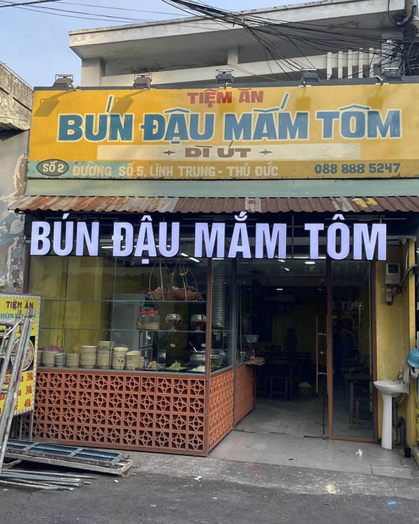 Thiết Kế Bảng Hiệu Bún Đậu Đẹp