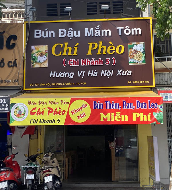 Mẫu Bảng Hiệu Bún Đậu Đẹp
