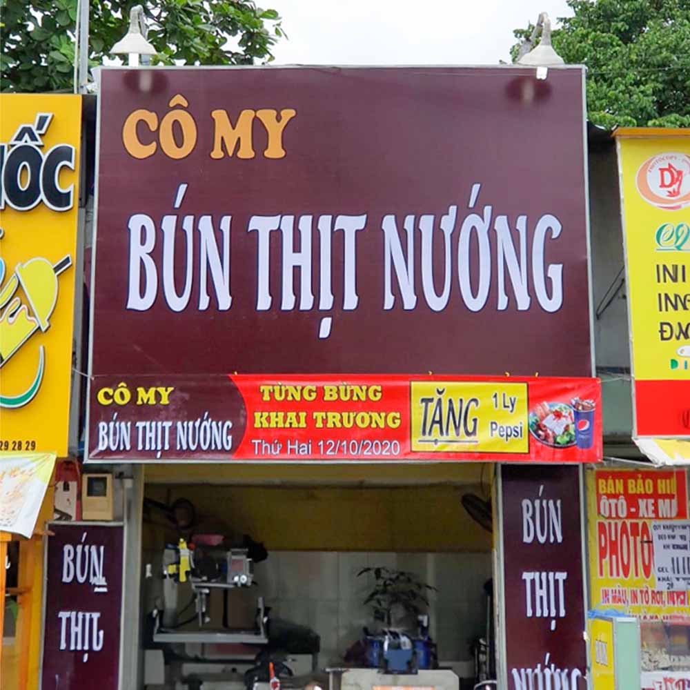 Mẫu Bảng Hiệu Bún Đậu Đẹp
