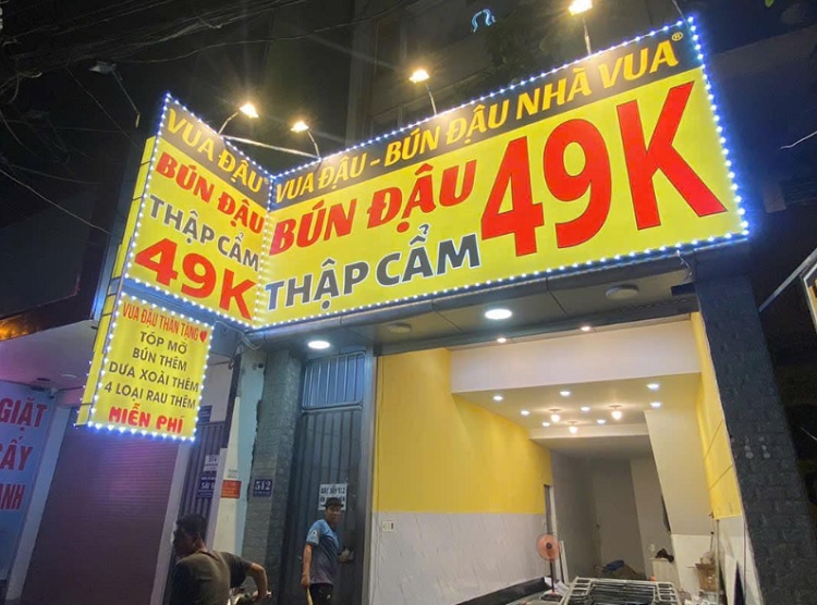 Mẫu Bảng Hiệu Bún Đậu Đẹp Năm 2026