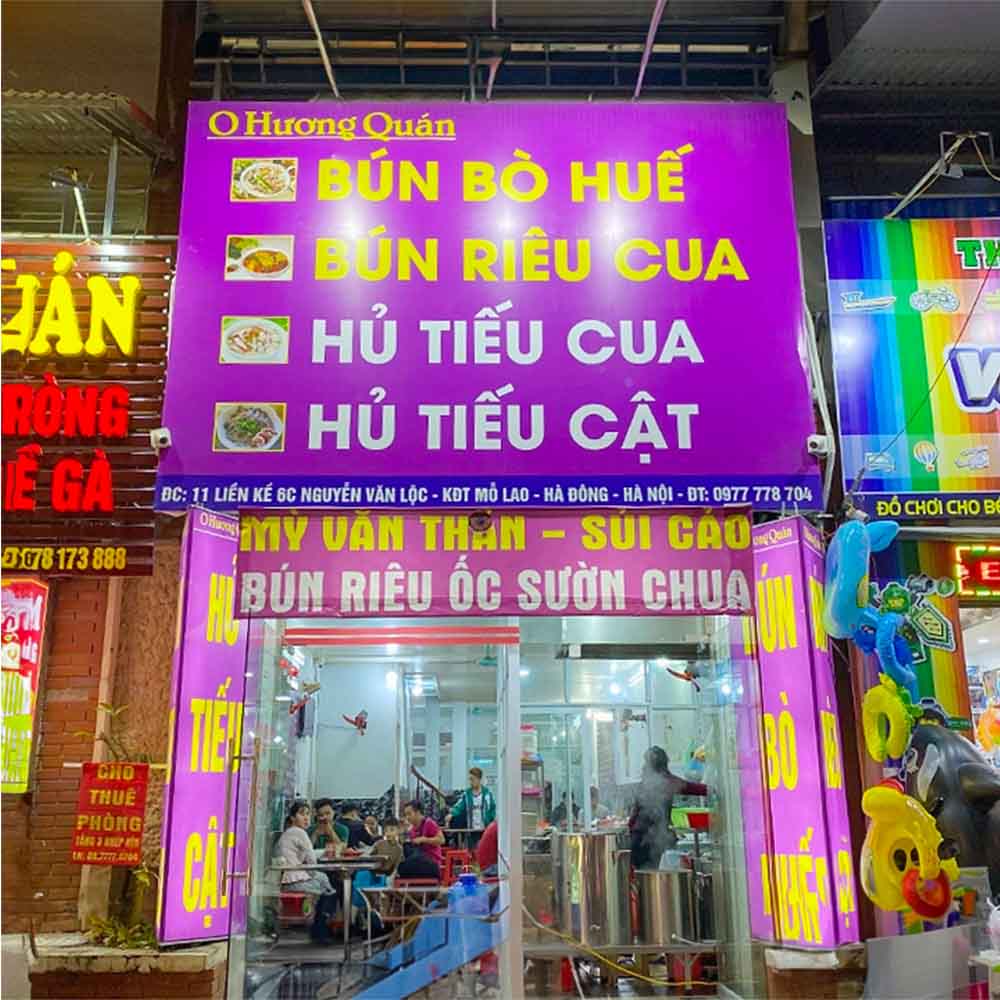 Mẫu Bảng Hiệu Bún Đậu Đẹp Năm 2026
