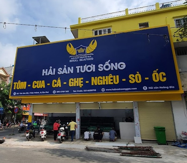Thi Công Biển Quảng Cáo Hải Sản Đẹp