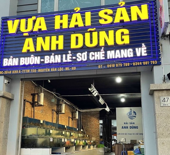 Thi Công Biển Quảng Cáo Hải Sản Đẹp