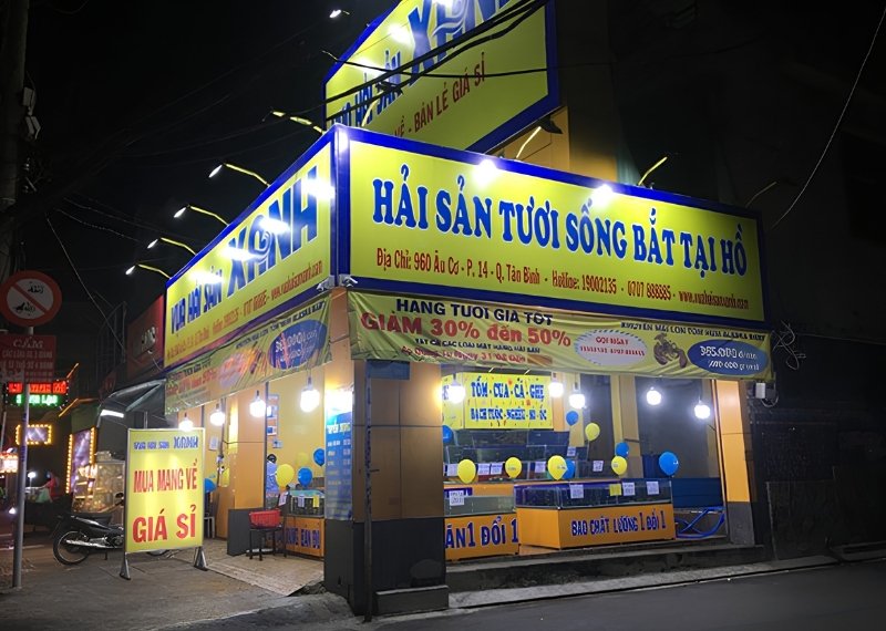 Thiết Kế Biển Quảng Cáo Hải Sản Đẹp