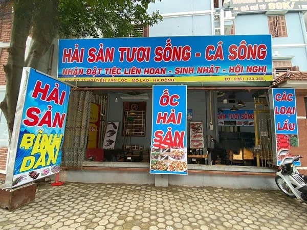 Mẫu Biển Quảng Cáo Hải Sản Đẹp