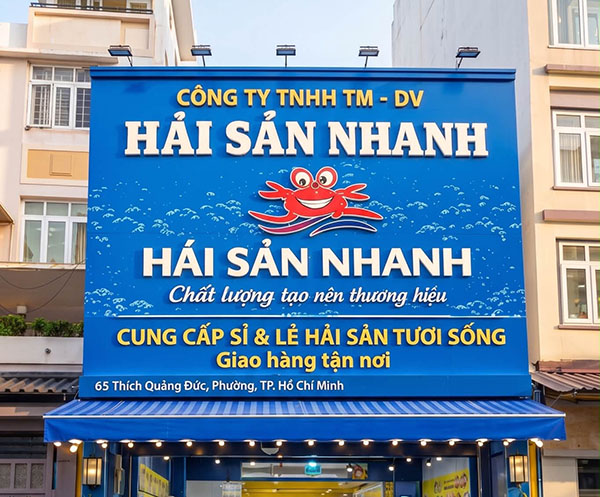 Mẫu Biển Quảng Cáo Hải Sản Đẹp