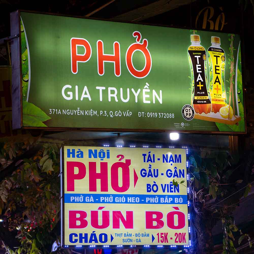 Mẫu Biển Quảng Cáo Phở Đẹp