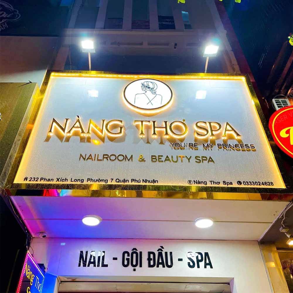 Bảng Hiệu Hộp Đèn Spa Đẹp