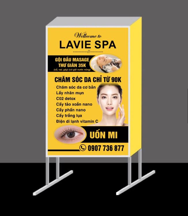 Bảng Hiệu Hộp Đèn Spa Đẹp