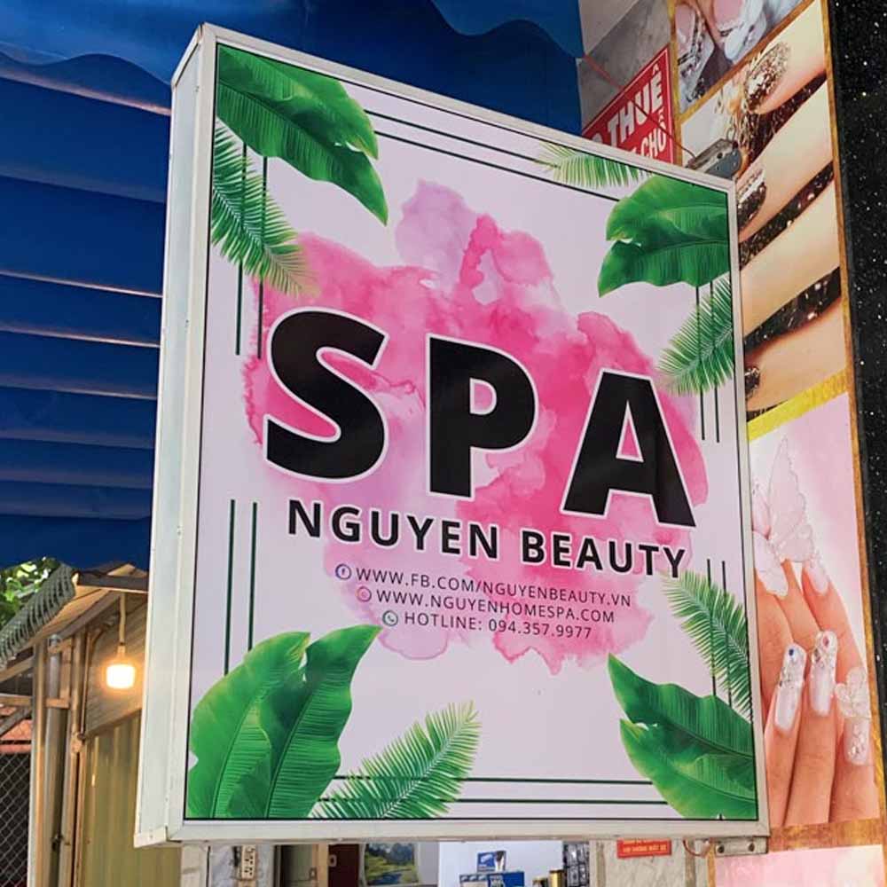 Mẫu Bảng Hiệu Hộp Đèn Spa Đẹp