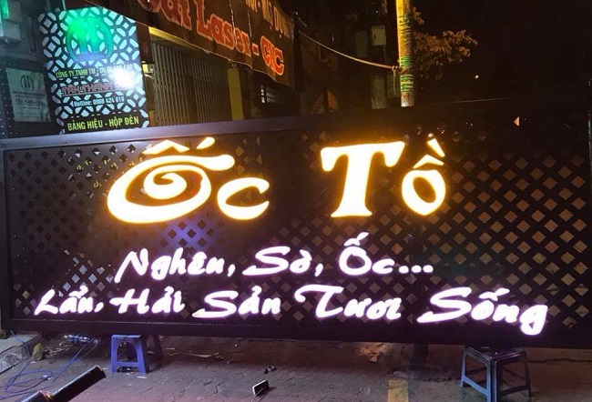 Chữ Nổi Mica Gắn Đèn LED Đẹp