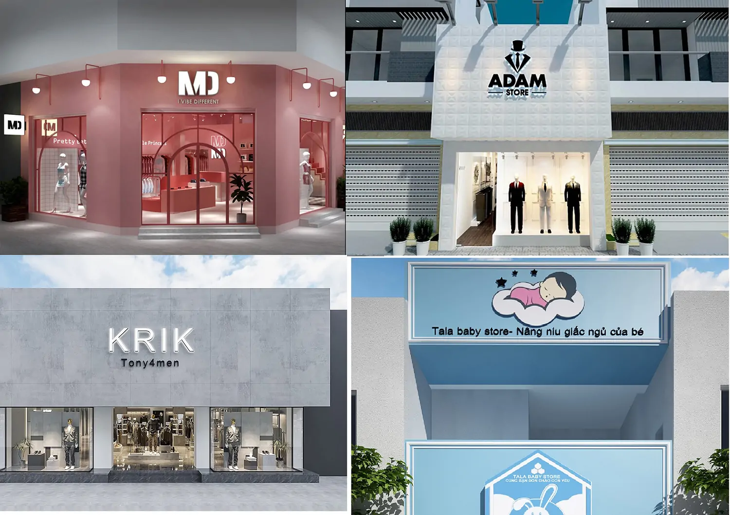 Mẫu Biển Hiệu Cửa Hàng Quần Áo Đẹp