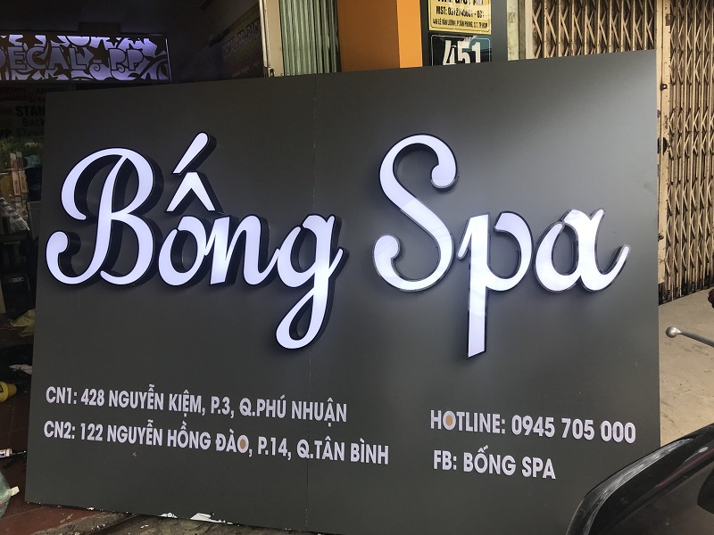 Thi Công Biển Hiệu Đèn LED Chữ Nổi Đẹp