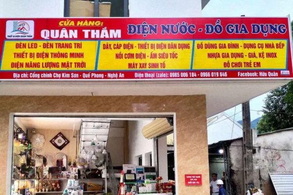 Mẫu Biển Quảng Cáo Đồ Gia Dụng Đẹp