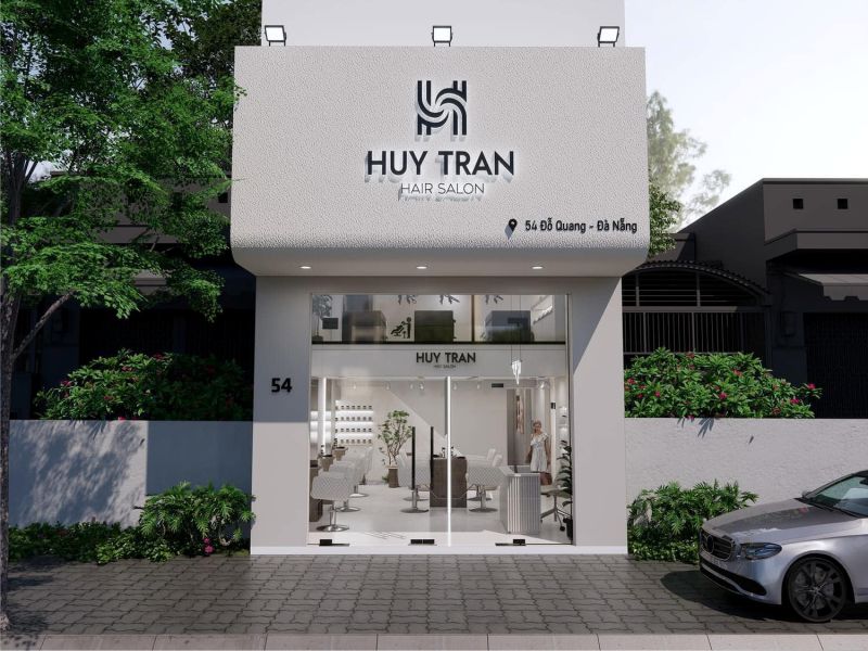 Thi Công Bảng Hiệu Tiệm Tóc Đẹp