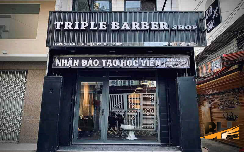 Thi Công Bảng Hiệu Tiệm Tóc Đẹp