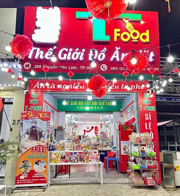 Thi Công Bảng Hiệu Ăn Vặt Chuyên Nghiệp