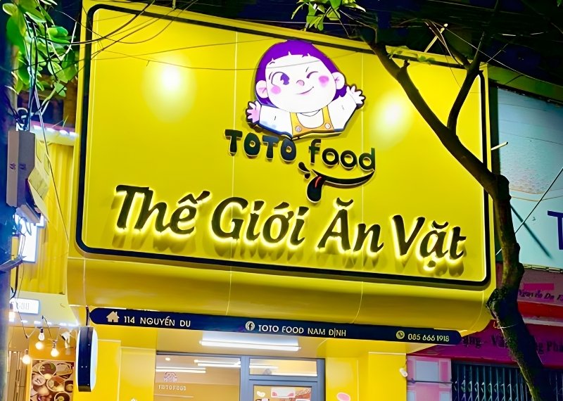 Thiết Kế Bảng Hiệu Ăn Vặt Chuyên Nghiệp