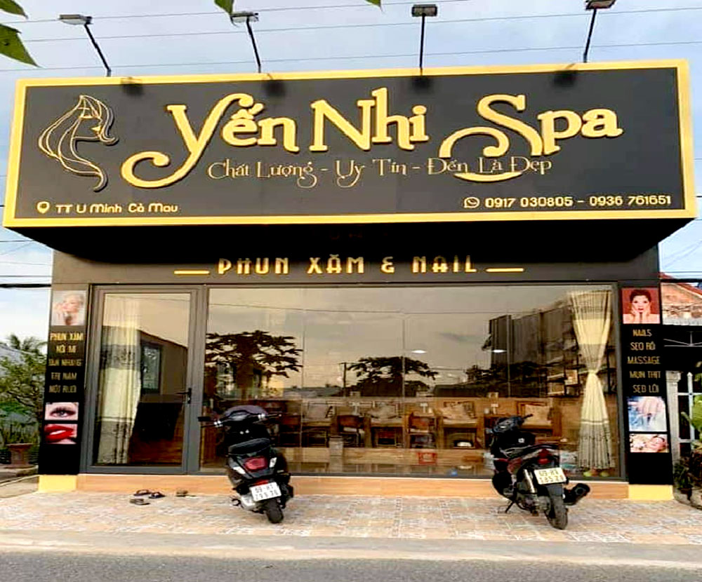 Mẫu Bảng Hiệu Thẩm Mỹ Đẹp