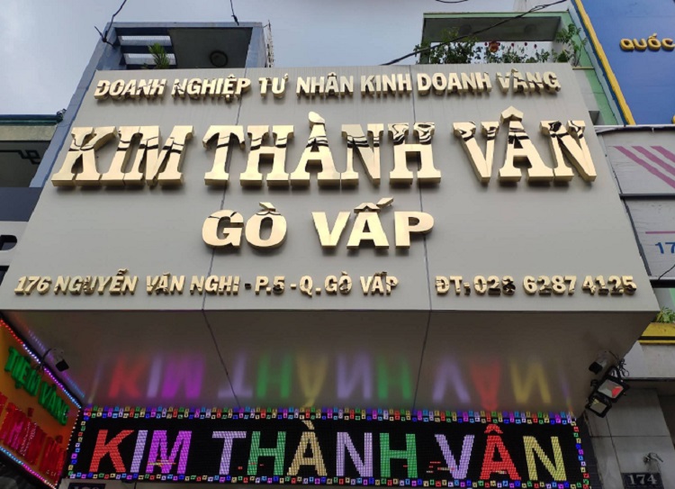 Bảng Hiệu Tiệm Vàng Đẹp