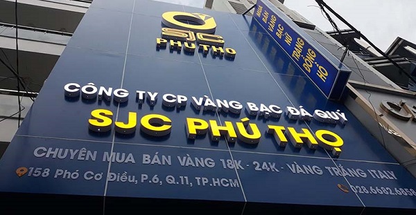 Mẫu Bảng Hiệu Tiệm Vàng Đẹp