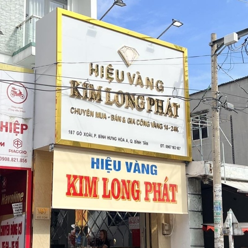 Mẫu Bảng Hiệu Tiệm Vàng Đẹp