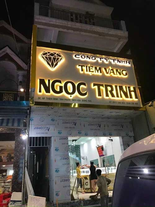 Mẫu Bảng Hiệu Tiệm Vàng Đẹp