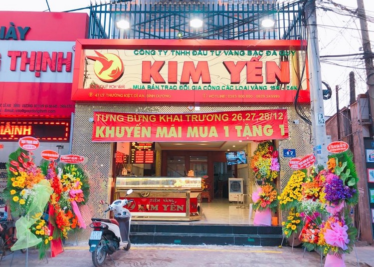 Mẫu Bảng Hiệu Tiệm Vàng Đẹp Năm 2026