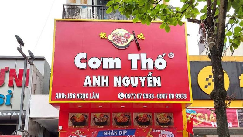 Mẫu Bảng Hiệu Quán Cơm Đẹp