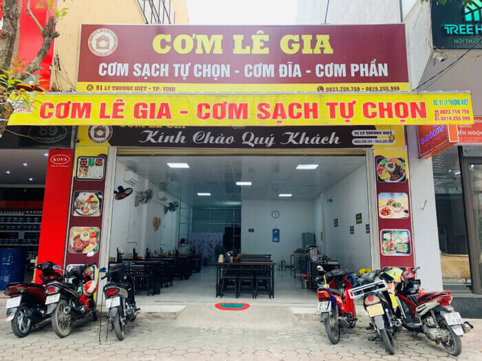 Mẫu Bảng Hiệu Quán Cơm Đẹp