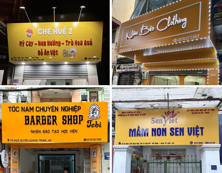 Mẫu Bảng Alu Chữ Nổi Đẹp Năm 2026