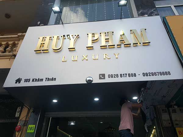 Mẫu Biển Hiệu Alu Chữ Nổi Inox Đẹp