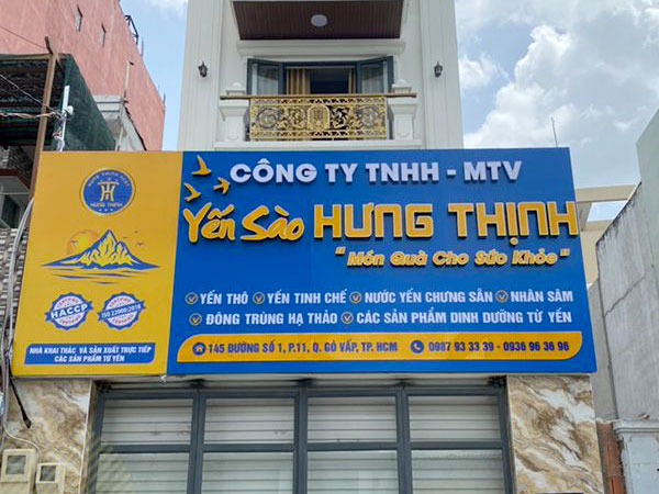 Mẫu Bảng Hiệu Yến Sào Đẹp