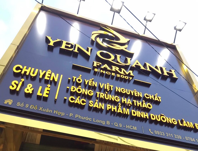 Mẫu Bảng Hiệu Yến Sào Đẹp