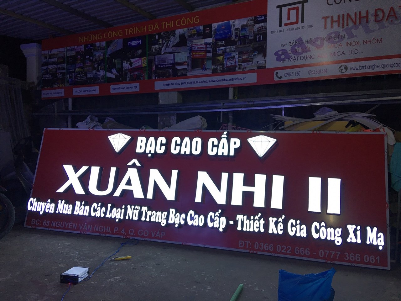 Bảng Hiệu Chữ Nổi Mica LED Đẹp