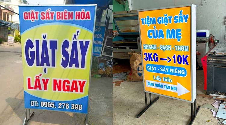 Mẫu Bảng Hiệu Tiệm Giặt Ủi Đẹp Năm 2026