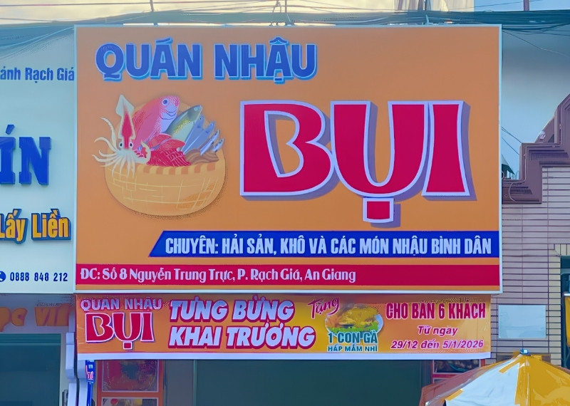 Mẫu Bảng Quảng Cáo Quán Nhậu Đẹp