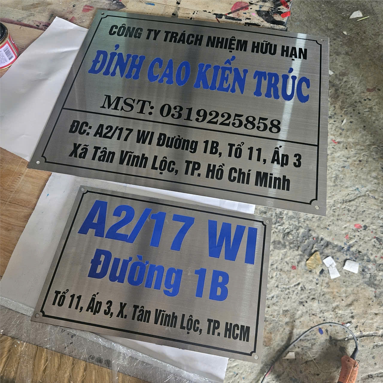 Mẫu Bảng Hiệu Inox Ăn Mòn Đẹp Năm 2026